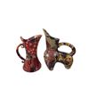 Image 1 : 2-Pcs Abstract Pattern Decor Ceramic Pitchers, H10.5" & 13"