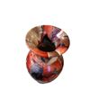 Image 3 : 2-Pcs Southwestern Style Decor Ceramic Vases, H12" & 13"
