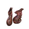 Image 3 : 2-Pcs Dark Brown Decor Sculptural Pitchers, H14" Each
