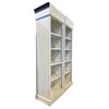 Image 2 : 2-Pcs Tall White Wooden Open Shelving Bookcases, H78.5" x W25" x D16" Each (scratches and wear on th