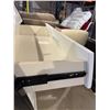 Image 3 : White and Black Curved 5-Drawer Chest, H47" x W35.5" x D21"