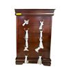 Image 2 : Dark Cherry 5-Drawer Tall Chest, H47" x W32" x D16"