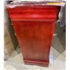 Image 2 : Cherry Finish Wood 9-Drawer Dresser, H33" x W56" x D16" (chipped on the edge)