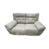 Image 1 : Amax Leather Ultra-Plush Cream Leather Power Reclining Loveseat - Oversized Biscuit-Tufted Back (mis