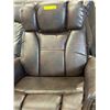 Image 3 : Amax Leather Premium Espresso Swivel Leather Power Recliner - Supportive Tiered Backrest (missing ad