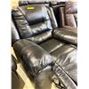 Image 4 : Amax Leather - Premium Black Leather Recliner - Plush Overstuffed Design & Pillow-Top Arms