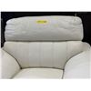 Image 3 : Mazarian Matisse Milano Style Designer Accent Chair - White/Black Leather