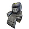 Image 1 : Amax Leather Modern Black & White Manual Rocker Recliner - Two-Tone "Jude" Flared Design