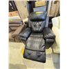 Image 2 : Amax Leather Modern Black & White Manual Rocker Recliner - Two-Tone "Jude" Flared Design