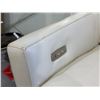 Image 4 : Modern Cream Leather Power Reclining Armchair - Integrated USB Port (missing power adapter)