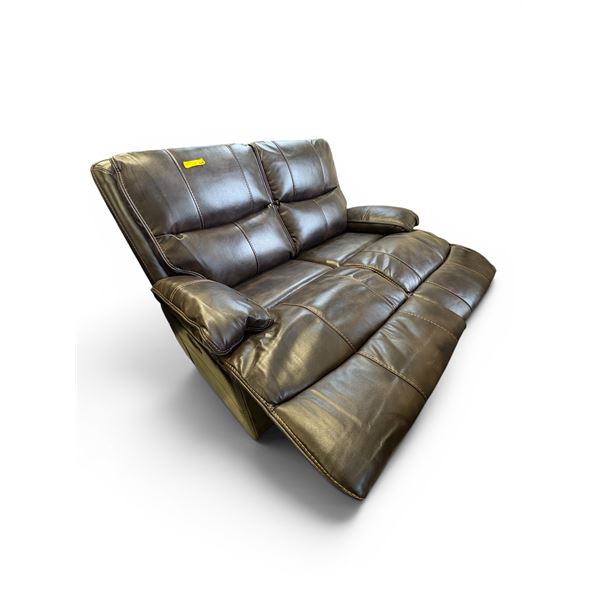 Amax Leather - Premium Leather Power Reclining Loveseat - Dual Controls