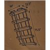 Image 4 : Moe's Vancouver Bookshelf Small Light Brown in box - 44.0in W X 13.5in D X 75.0in H