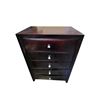 Image 1 : Dark Wood 5-Drawer Chest, H48" x W31.5" x D16.5"