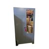 Image 1 : Grey Metal 2-Door Wardrobe Cabinet, h76" x W40" x D19.5"