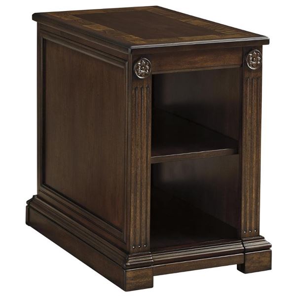 BNIB - Signature Design by Ashley - Lamonte Brown Chair Side End Table, Lamonte - H25" x W16.38" x D