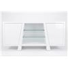 Image 1 : BNIB - Grey Marble Effect Ceramic Sideboard, W 166 x H 86 x D 45 CM