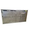 Image 1 : Mirrored Trim 7-Drawer Dresser, H33" x W61" x D18" handles and legs inside drawer
