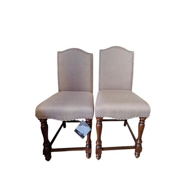 2-Pcs Signature Design by Ashley - Baxenburg Upholstered Barstool