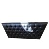 Image 2 : Black Tufted Faux Leather TV-Lift Footboard , H32" x W67" x D12