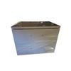 Image 1 : New - Modern High-Gloss White 2-Drawer Nightstand - Minimalist Lacquer Finish (handles & legs inside