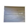 Image 2 : New - Modern High-Gloss White 2-Drawer Nightstand - Minimalist Lacquer Finish (handles & legs inside