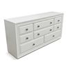Image 3 : Classic White 9-Drawer Double Dresser