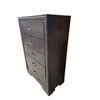 Image 2 : Urban Modern 5-Drawer Bedroom Chest - Dark Walnut Finish