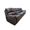 Image 3 : 4-Seat Home Theater Manual Reclining Sectional - Chocolate Leather with Dual Consoles