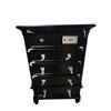 Image 2 : BNIB - Prentice Black 5-Drawer Chest - Classic Transitional Highboy