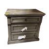 Image 2 : New - Coastal Cottage Style Nightstand - Weathered Grey with Dark Wood Top