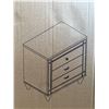 Image 4 : New- Luxury 2-Drawer Bedside Table - Champagne Croc Embossed, New Classic (handles & legs inside dra