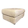 Image 1 : Large Contemporary Rectangular Upholstered Ottoman with Storage - Cream/Beige Textured Fabric