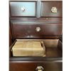 Image 2 : Traditional 3-Drawer Espresso Nightstand - Rich Dark Wood Finish with Silver Hexagonal Knobs