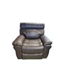 Image 2 : New - Amax Leather Power Reclining Armchair in Dark Brown