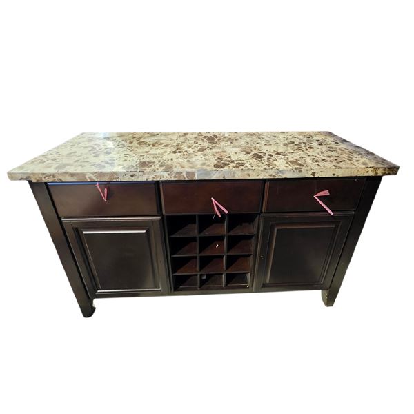 New 3-Drawer, 2-Door Dining Buffet with 12-Bottle Wine Rack