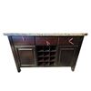 Image 2 : New 3-Drawer, 2-Door Dining Buffet with 12-Bottle Wine Rack