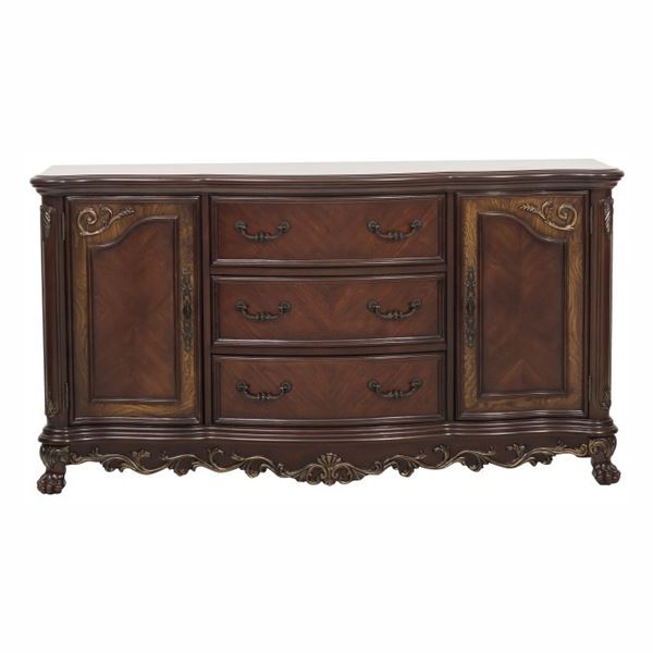 New Deryn Park Collection Buffet with Cherry and Walnut Veneers