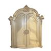 Image 1 : Vintage Style Cream Wardrobe, Two-Door Cabinet, Neoclassical Carved Wood, Antique Finish