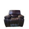 Image 2 : New - Milano Series Brown Leather Manual Recliner - Overstuffed Pillow Arms