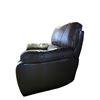 Image 3 : BNIB - Milano Series Brown Leather Manual Recliner - Overstuffed Pillow Arms