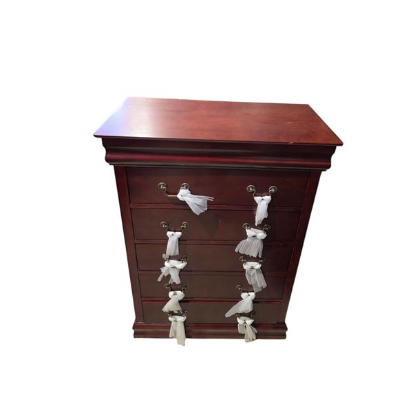 New Traditional Cherry 5-Drawer Lingerie Chest