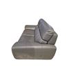 Image 3 : New Mazarian Contemporary Slate Grey Leather Loveseat