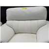 Image 3 : New Mazarian Contemporary Slate Grey Leather Loveseat