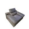 Image 2 : Mazarian Contemporary Slate Grey Leather Armchair