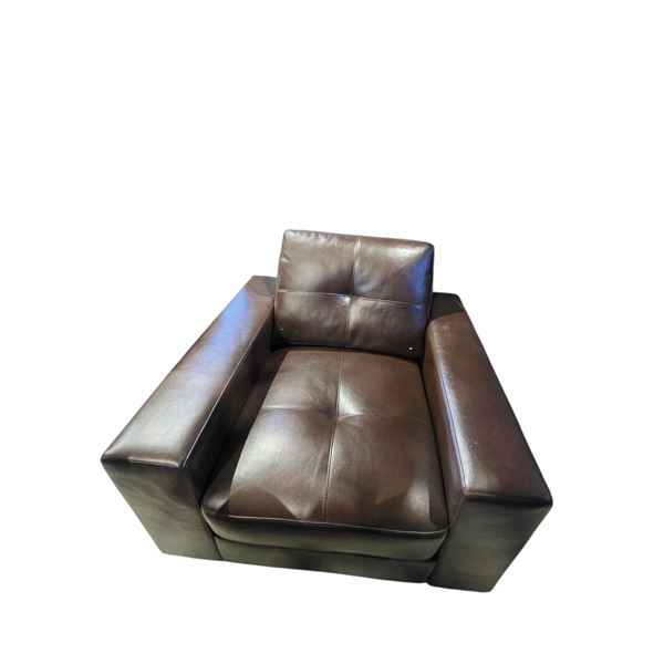 High-Concept Mazarian Lounge Chair in Burnished Chocolate