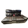 Image 2 : Amax Leather Premium Leather Power Reclining Theater Loveseat (missing one section)