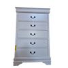 Image 1 : Elegant White 5 drawer Chest