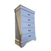 Image 2 : Elegant White 5 drawer Chest
