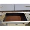 Image 3 : Traditional White 10-Drawer Triple Dresser with Ornate Hardware