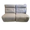 Image 2 : Set of 2 armless leather chairs